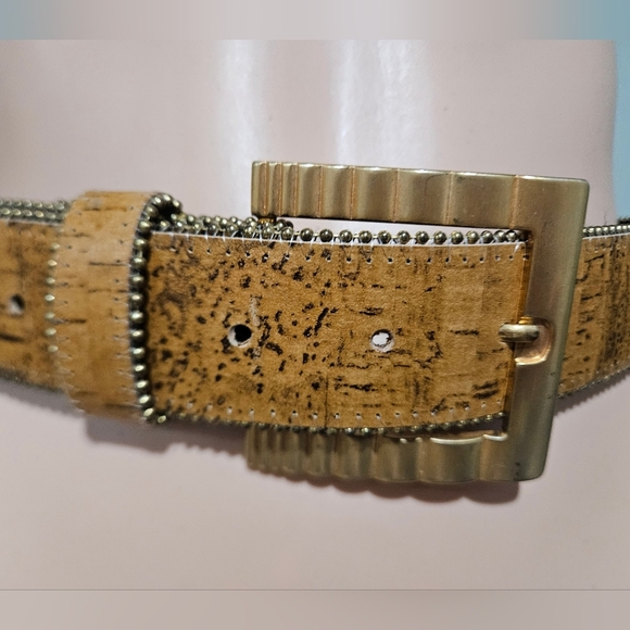 Vintage Paul Harris Leather Belt — Made in USA — Gold  display picture 1